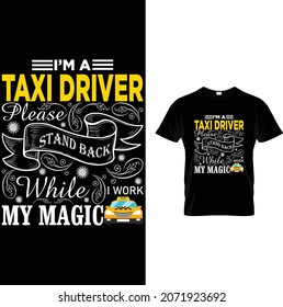 Taxi Driver T shirt Design