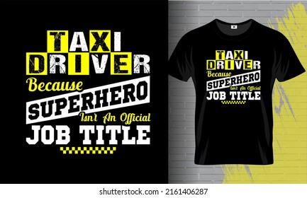 Taxi Driver t-shirt design template