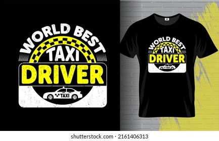 Taxi Driver t-shirt design template