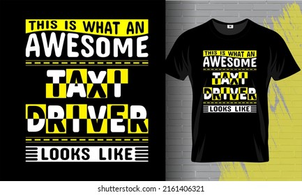 Taxi Driver t-shirt design template