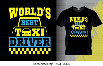 Taxi Driver t-shirt design template