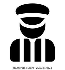 Taxifahrer-Vektorsymbol-Objekt