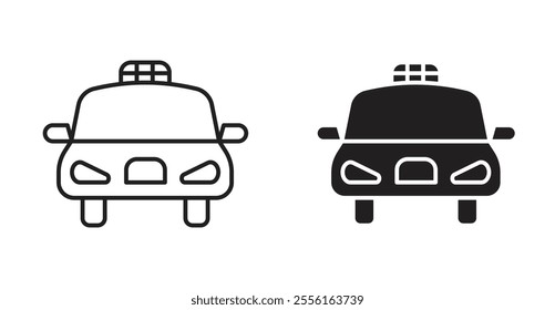 Taxi Filled flat icons set for apps and web ui designs.