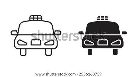 Taxi Filled flat icons set for apps and web ui designs.