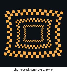  Taxi-Flachrahmen. Einfaches Symbol für Taxihintergrund. Logo-Design-Element. T-Shirt-Druck. Vektorgrafik für Aufkleber.