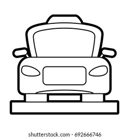 taxi frontview icon image