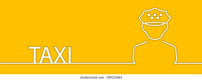 Taxi horizontal banner.