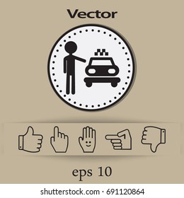 Icono de taxi