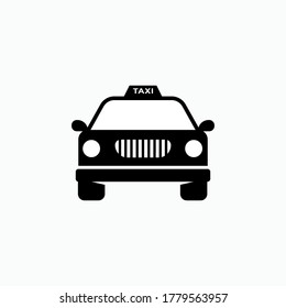 Taxi Icon. Cab Symbol. Transportation Element - Vector.