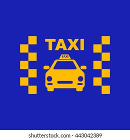 Taxi icon. Car icon. Vector icon.