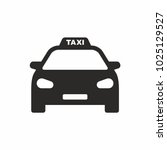 Taxi icon. Car. Vector icon isolated on white background.