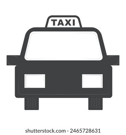 Taxi icon. Car. Vector icon isolated on white background.	
