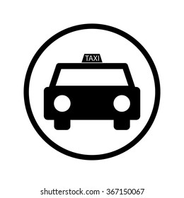 Taxi icon in a Circle