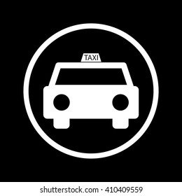 Taxi icon in a Circle