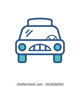 taxi icon collection, trendy style