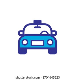 taxi icon color style design