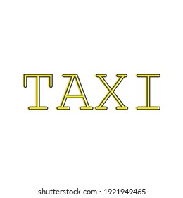 Taxi icon design template vector isolated illustration. Vector illustration