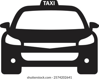 Taxi icon design in trendy style. isolated on white background.Vector