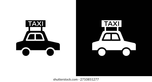 Taxi-Icon Design Vektor Sammlung. flache Symbole.