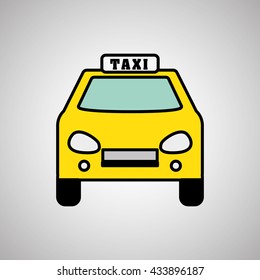 taxi icon design, vector illustration
