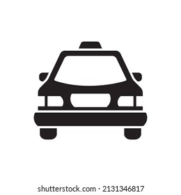 Ilustración de plantilla de vectores de diseño de iconos de taxi