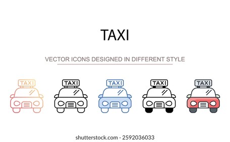 Taxi icon design with white background stock illustration