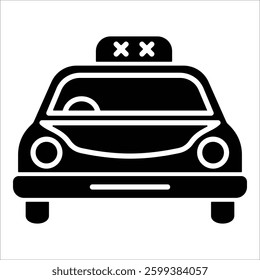 Taxi Icon Element For Design