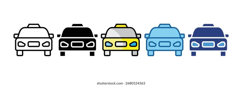 Taxi Icon Element For Design