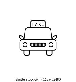 Taxi icon. Element of hotel icon for mobile concept and web apps. Thin line Taxi icon can be used for web and mobile