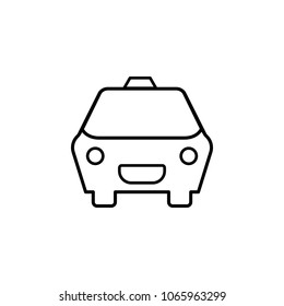 Taxi icon. Element of simple icon for websites, web design, mobile app, info graphics. Thin line icon for website design and development, app development  on white background