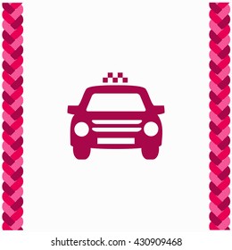 Taxi icon Flat Design. Isolated Illustration.