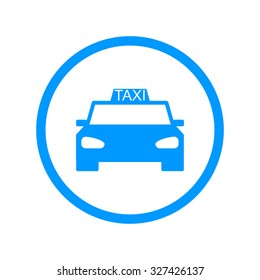 Taxi icon. Flat design style eps 10