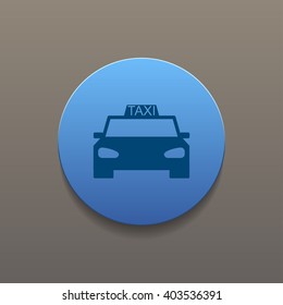 Taxi icon. Flat design style eps 10