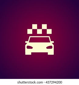 Taxi icon. Flat design style eps 10