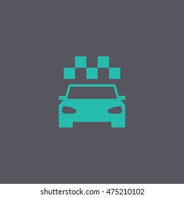Taxi icon. Flat design style eps 10