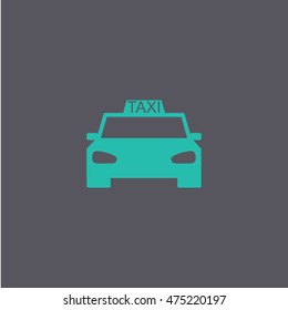 Taxi icon. Flat design style eps 10