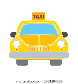 taxi icon. flat illustration of taxi vector icon. taxi sign symbol