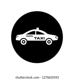Taxi icon flat style trendy