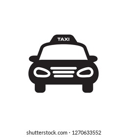 Taxi icon flat trendy 