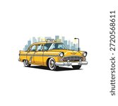 Taxi icon flat vector design.