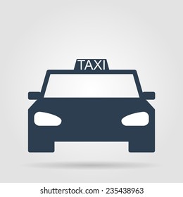 Taxi icon. Flat vector illustrator Eps 10