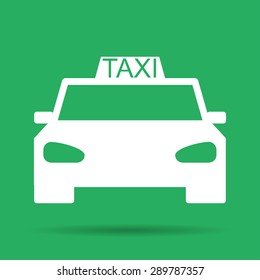 Taxi icon. Flat vector illustrator Eps 10