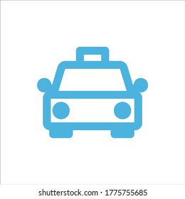 taxi icon flat vector logo design trendy illustration signage symbol graphic simple
