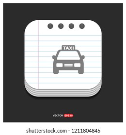 Taxi icon - Free vector icon
