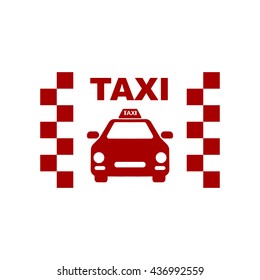 Taxi icon.Car icon.Vector icon.