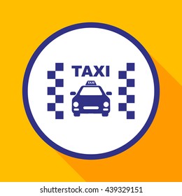 Taxi icon.Car icon.Vector icon.