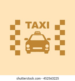 Taxi icon.Car icon.Vector icon.