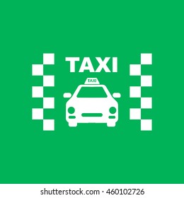 Taxi icon.Car icon.Vector icon.