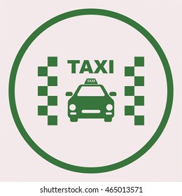 Taxi icon.Car icon.Vector icon.