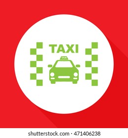 Taxi icon.Car icon.Vector icon.